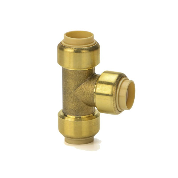 1/2" Push to Connect Tee Fitting for Copper, CPVC and PEX Piping -5 Pack