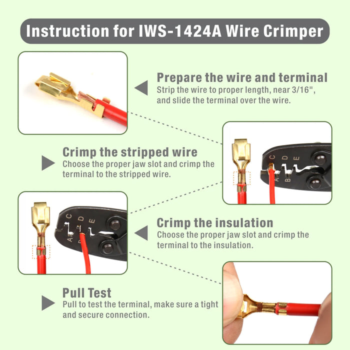 Instruction for IWS-1424A Wire Crimper