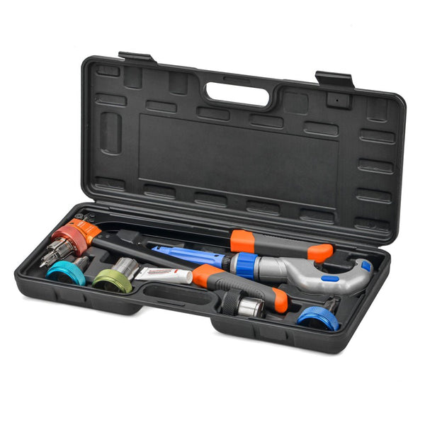 IWS-3858C Pipe Expansion Tool Kit for 3/8" to 1-5/8" HVAC Refrigeration Tubing, with Deburring Tool and Pipe Cutter