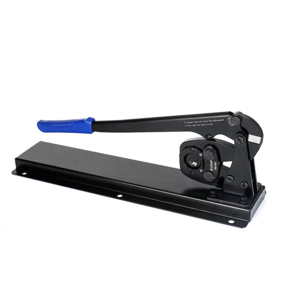 Battery Lug Crimper for Open Barrel Lug, Lead-Free OEM Battery Terminals 6-70mm² AWG 10-2/0 Bench Mount Type (B Type Crimper)