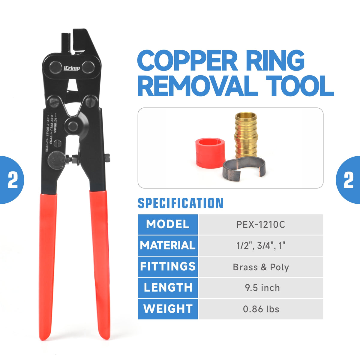 copper ring removal tool