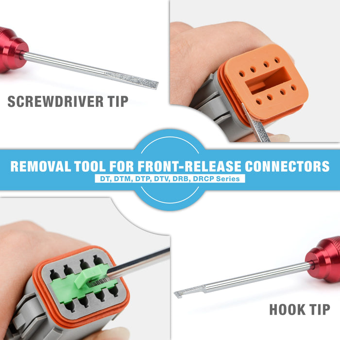 Removal tool for front release connectors