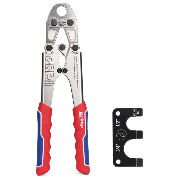 IWS-S34 3/4" ASTM F877 Stainless Steel PEX Sleeves Crimping Tool