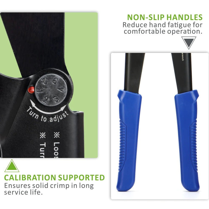 non clip handles and calibration supported