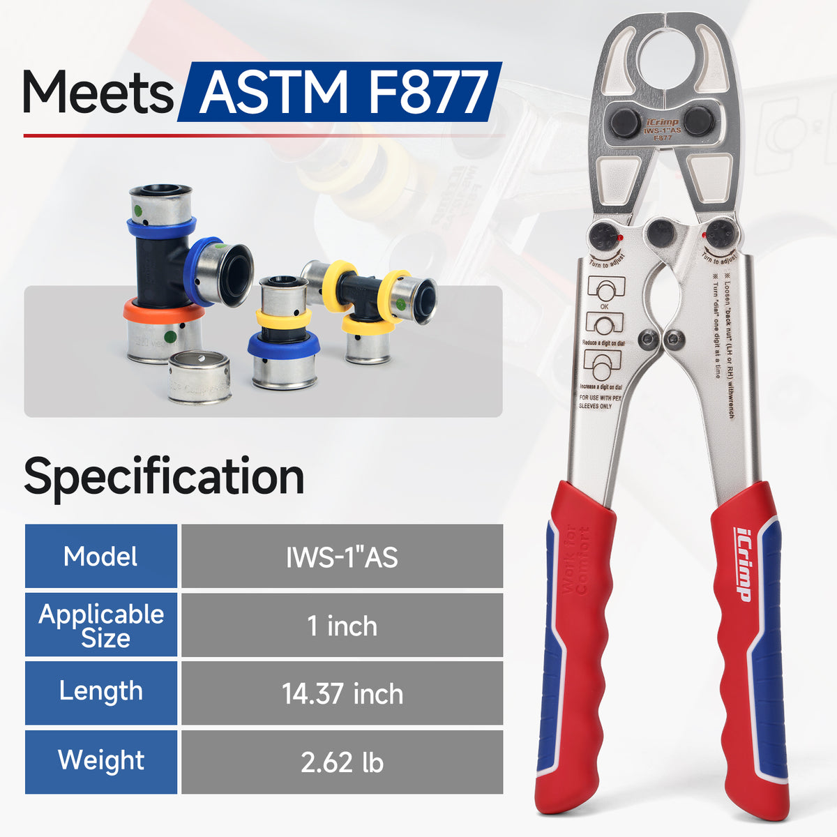 1-inch SS Sleeves Crimper
