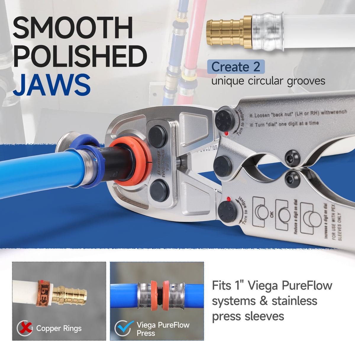smooth polished jaws