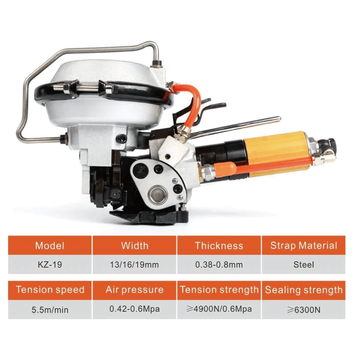 KZ-19 PNEUMATIC STEEL COMBINATION STRAPPING TOOLS
