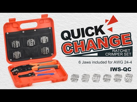 Quick Change Wire Crimping Tool Set