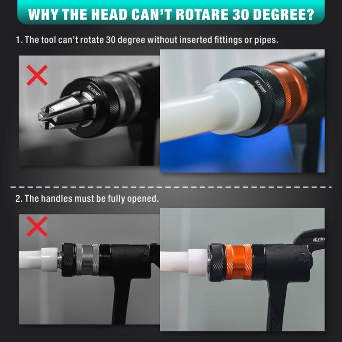 Why the head can't rotary 30 degree