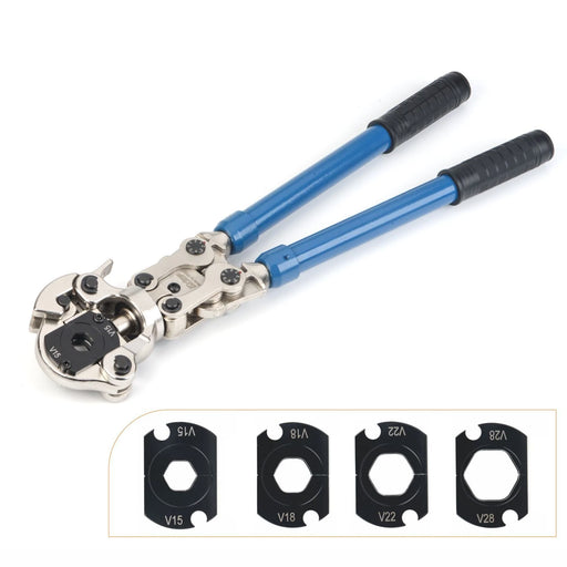 IWS-1632AF-EU Copper Pipe Press Tool with 15, 18, 22, 28mm V type Jaws