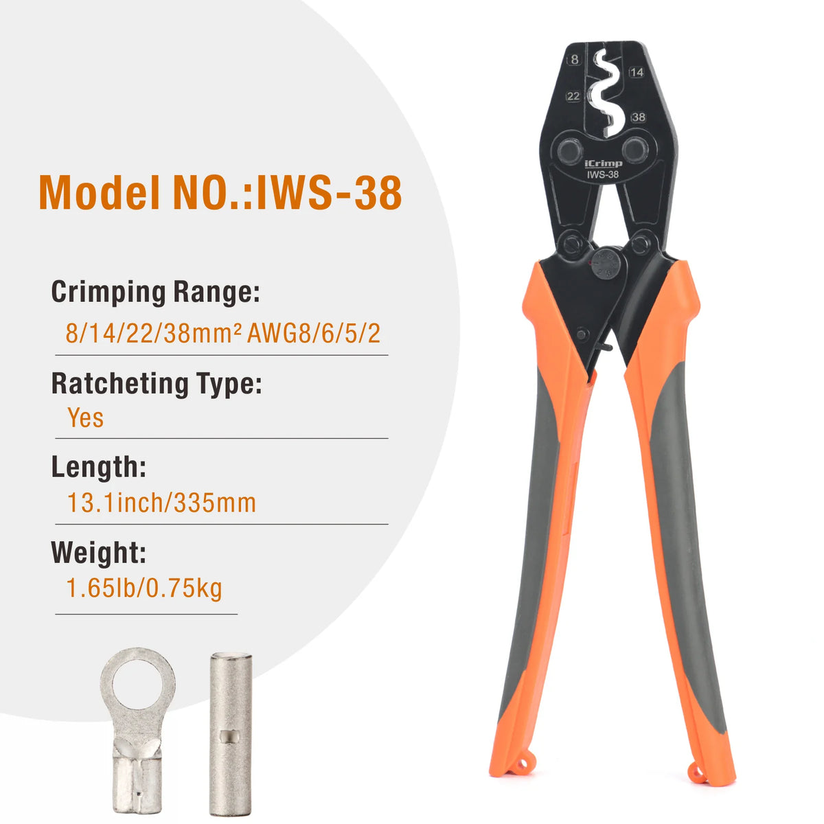 IWS-38 Crimper for AWG 8-2