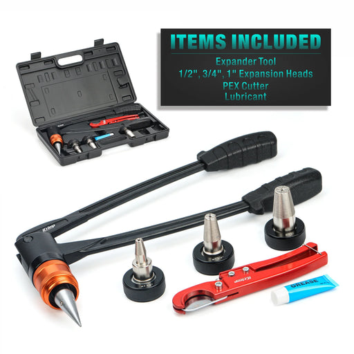 PEX Expansion Tool Kit items included