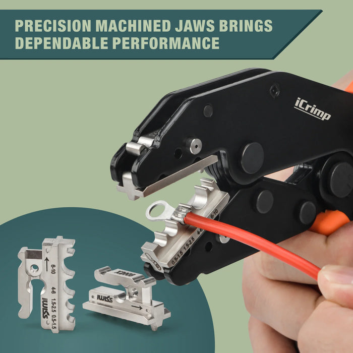 Precision machined jaws brings dependble performance