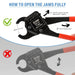 How to open the jaws fully