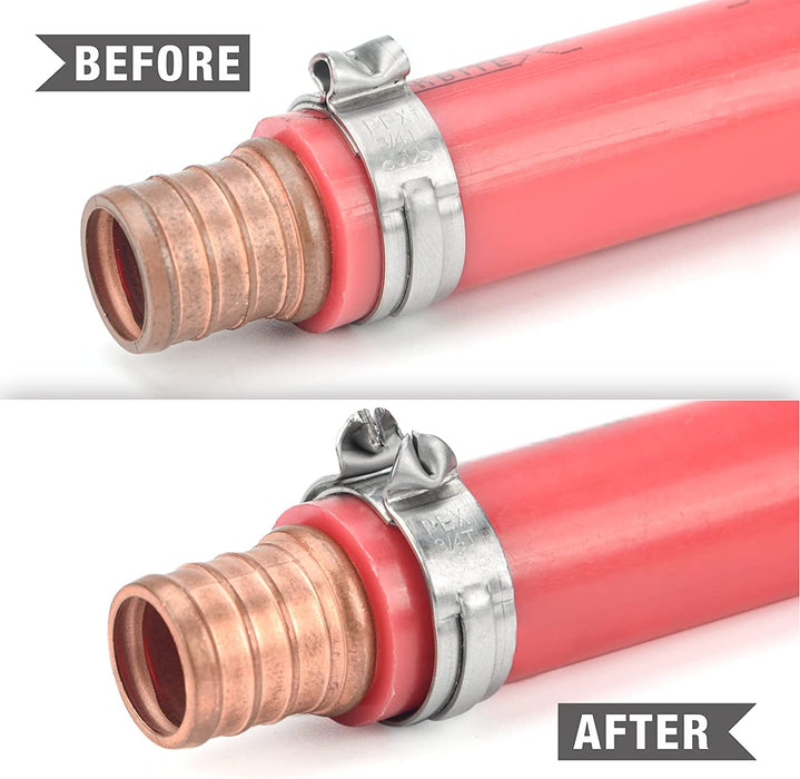 Before and after comparison