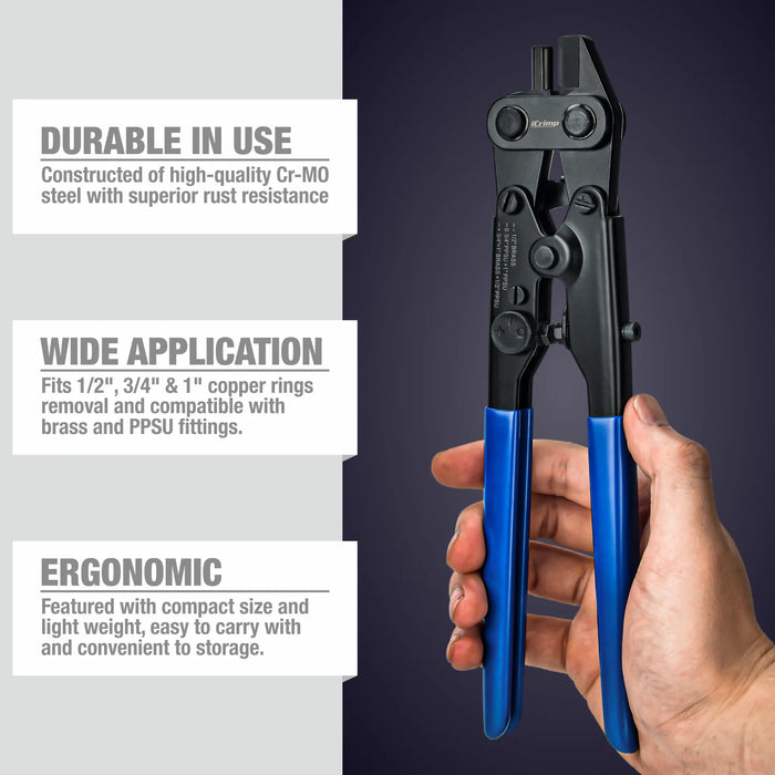 Characteristics of PEX Crimp Ring Removal Tool