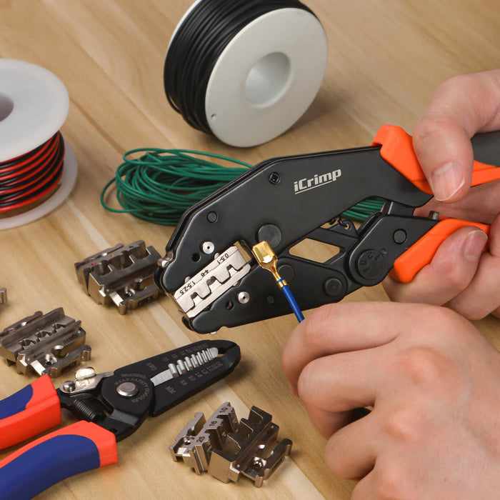 Quick Change Wire Crimping Tool Set