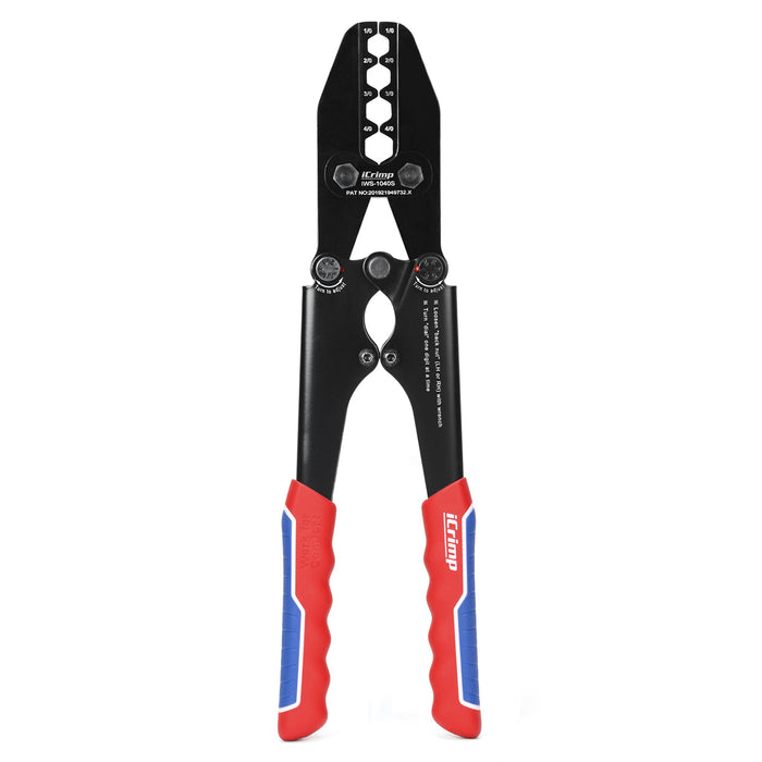 IWS-1040S Battery Cable Lug Terminal Crimping Tool, for 1/0, 2/0, 3/0, 4/0 Gauge Battery Cable End