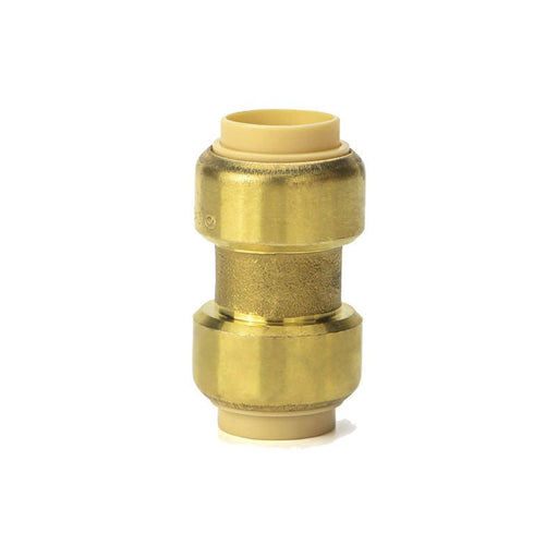 iCrimp 1/2-in Push to Connect Coupler, No Lead Brass Push Fit Coupling(10 Count), NFS Certified