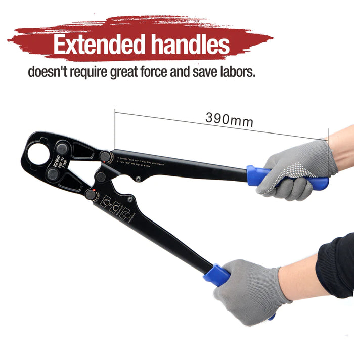 F1807 PEX CRIMPING TOOL Extended handles