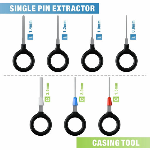 Single pin extractor and casing tool