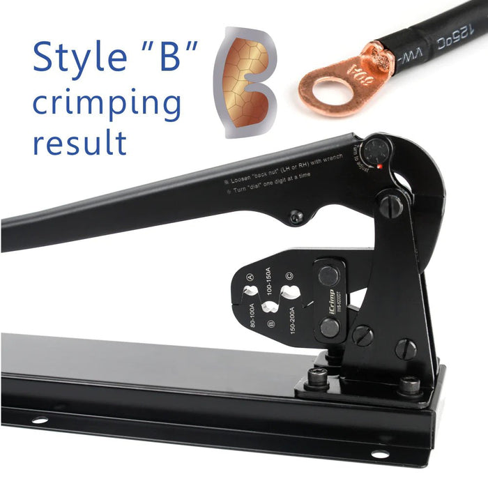 Battery Lugs and Open Barrel Connector Crimping Tool 80-200A — iCrimp Tools