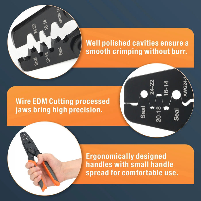 Characteristics of IWC-1424B Weather Pack Terminal Crimper 