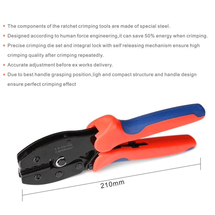 Solar PV Cable Crimping Tool for AWG14-10 Solar Connectors Solar PV Cable Crimping Tool for AWG14-10 Solar Connectors