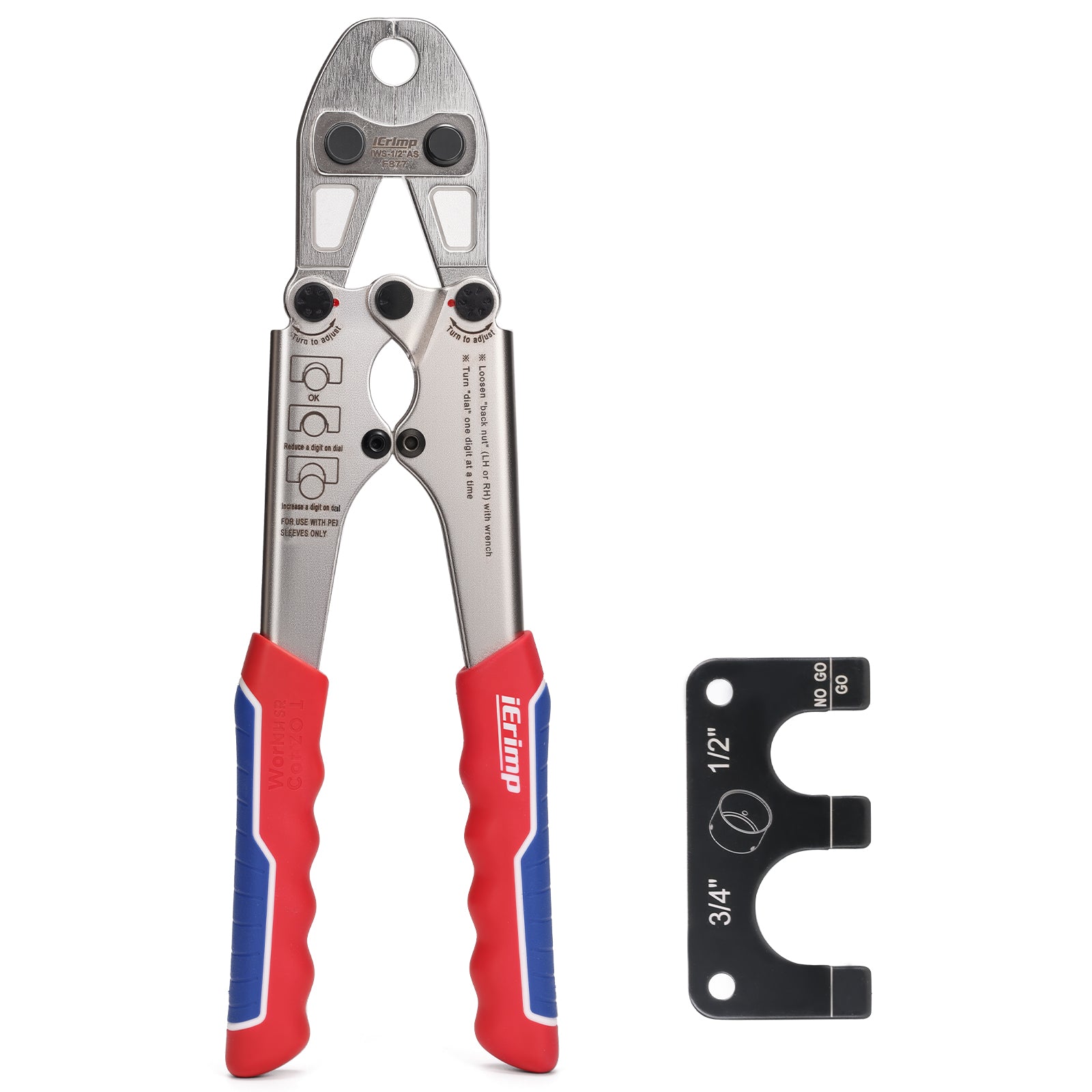 トップス IFSIXWASNINE/WIRED/TK 1/2-inch ASTM F877 Stainless Steel PEX Sleeves Crimping Tool