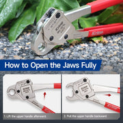 how to open the jaws fully