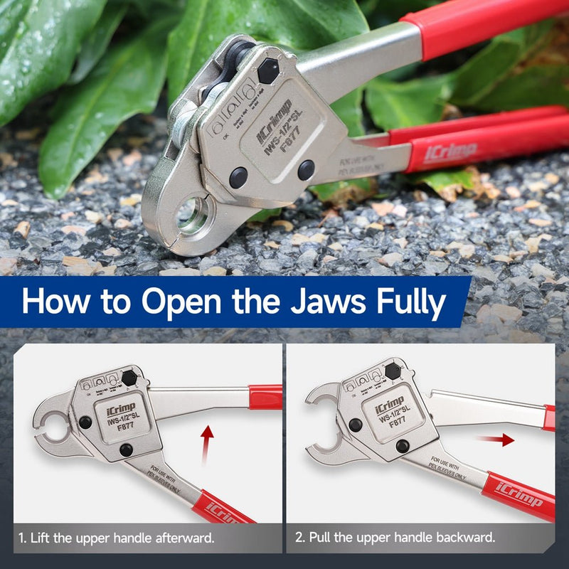 how to open the jaws fully
