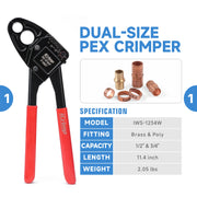 Dual Size PEX Crimper