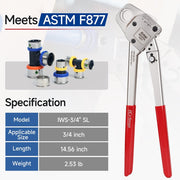 F877 SS Ring crimping tool