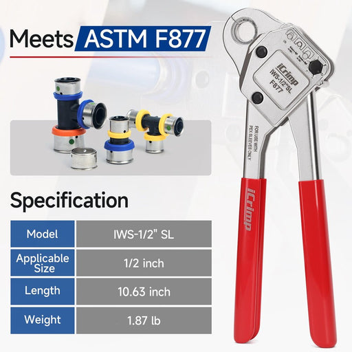 F877 SS Ring crimping tool