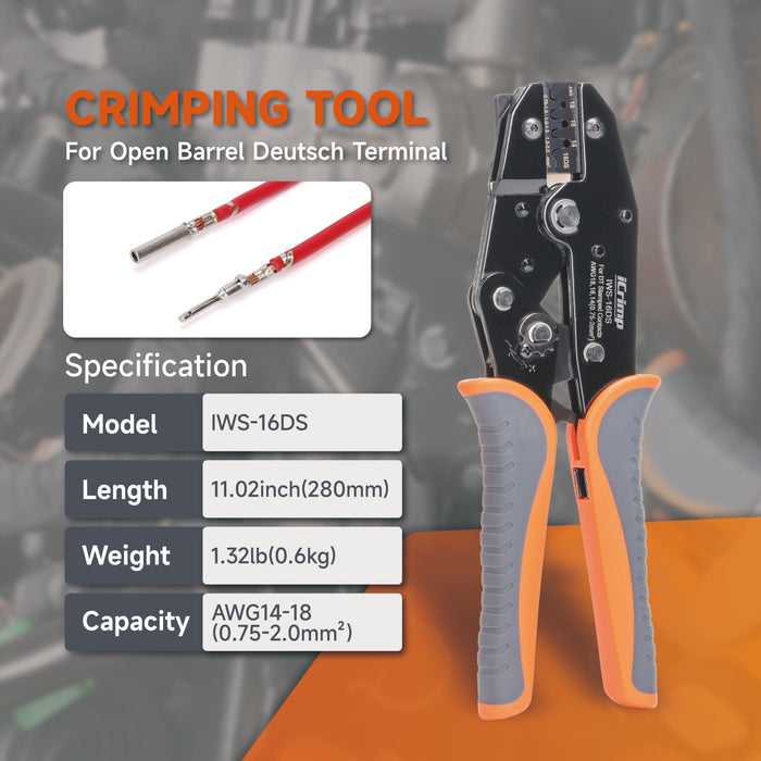 Stecker-Crimpzange IWD-16, Terminal Crimper Zange für Automotive für Stecker-Crimpzange IWD-16, Terminal Crimper Zange für Automotive für
