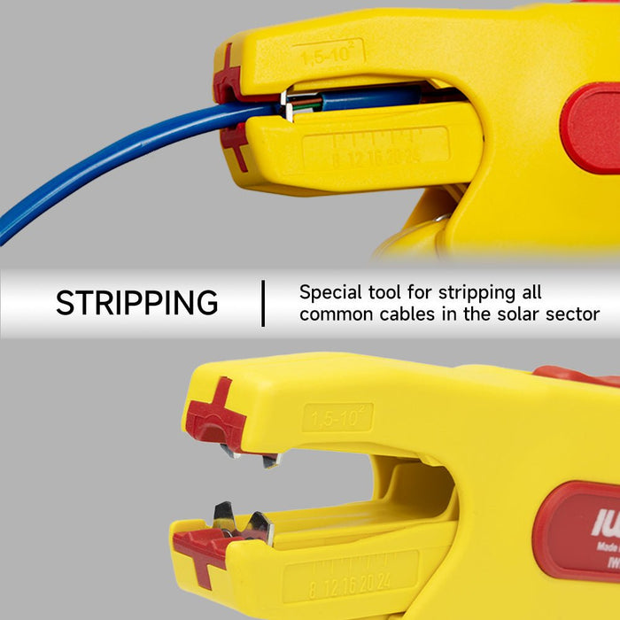 IWE-7S Solar Stripper & Cutting Tool For 1.5-10mm² Common Photovoltaic Cables