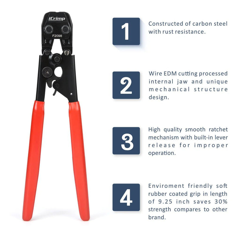 Characteristics of Ratcheting PEX Cinch Tool