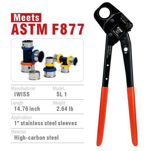 F877 SS Ring crimping tool