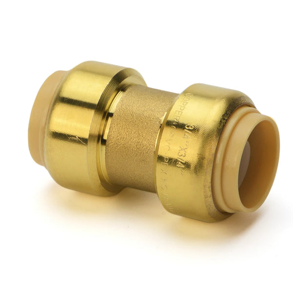 3/4" Push to Connect Straight Coupling for Copper, PVC, PEX, PE-RT and HDPE Pipe -5 Pack