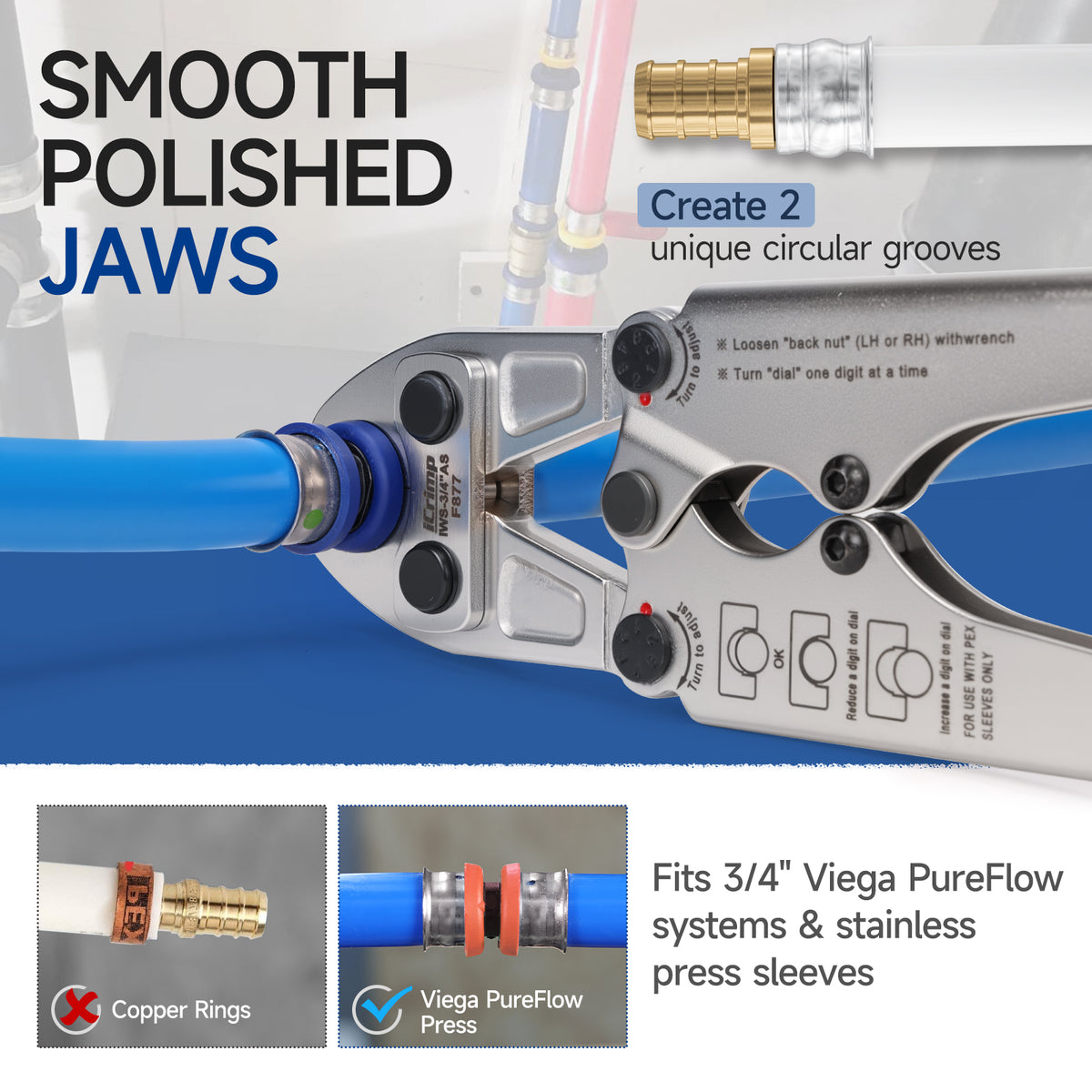 smooth polished jaws