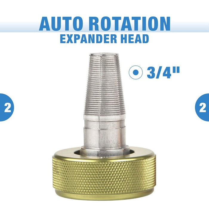 Fitting Rotation Tool 3/4-Inch Auto Rotation PEX Expansion Tool with PEX Cutter — iCrimp Tools