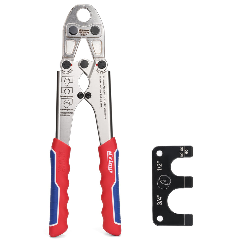 IWS-S34 3/4" ASTM F877 Stainless Steel PEX Sleeves Crimping Tool