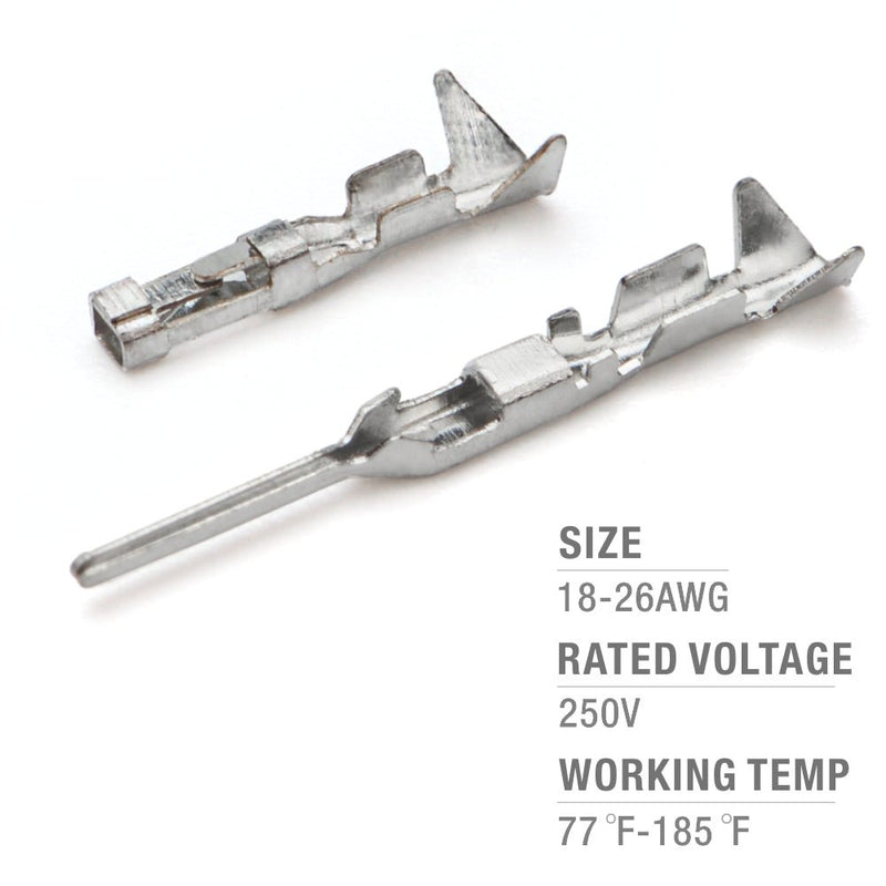 Terminal size 18-26 AWG