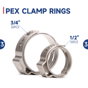 PEX clamp rings