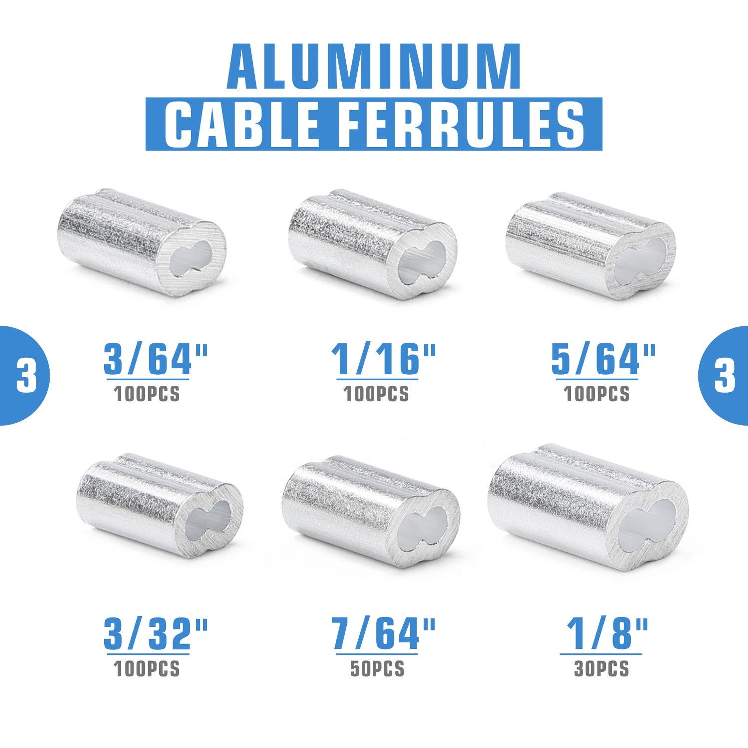 Wire Rope Crimper Kit with Cutter and Aluminum Loop Sleeves — iCrimp Tools
