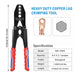 Heavy-duty copper lug crimping tool 
