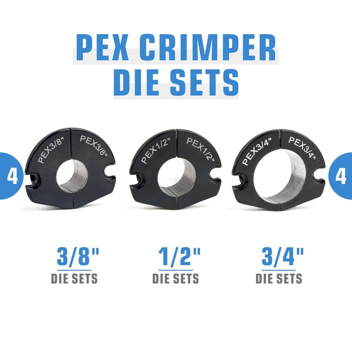 pex crimper die sets