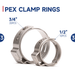 PEX clamp rings