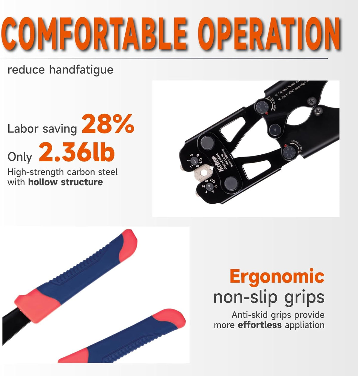 Comfortable operation
