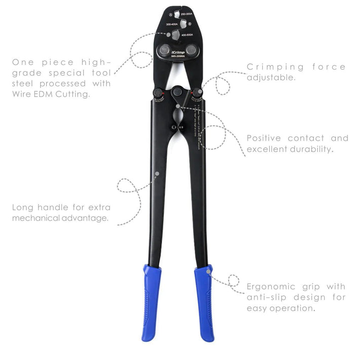 Characteristics of Battery Lugs and Open Barrel Connectors Crimping Tools